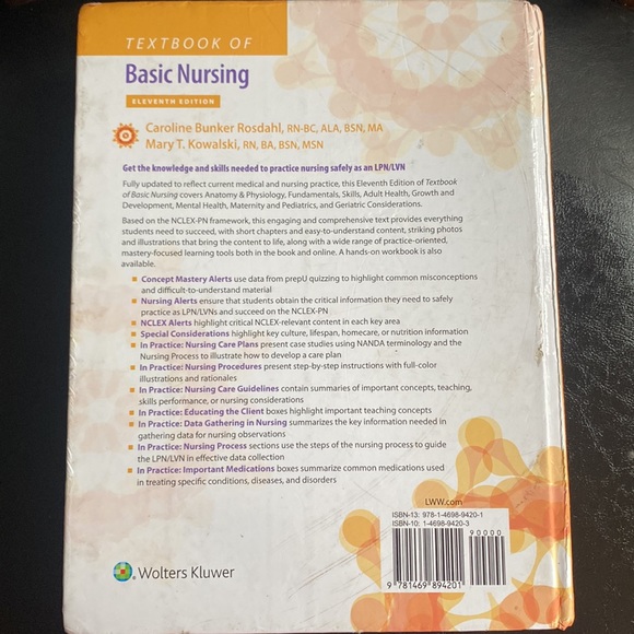 Used basic nursing textbook all pages included some highlighting - Picture 2 of 3